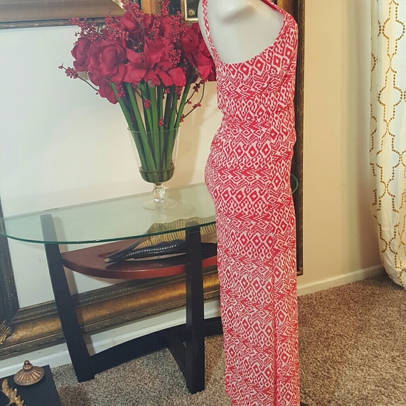 Gianni Bini (GB) Coral Maxi Dress size XS - Picture 3 of 6
